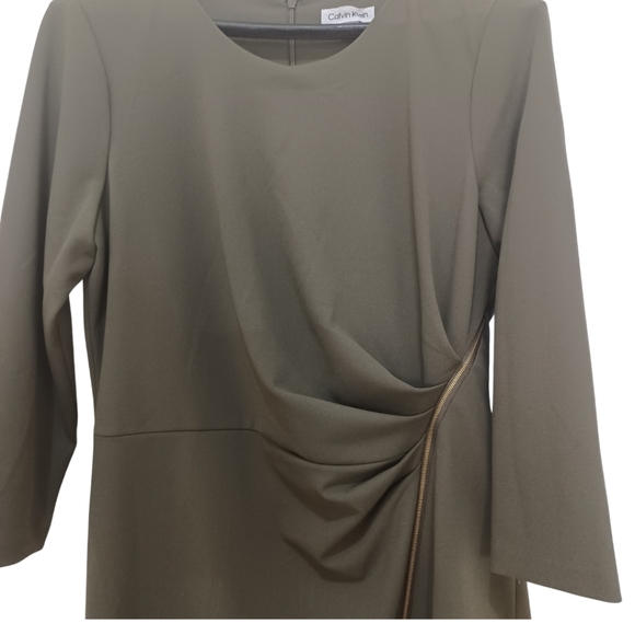 Calvin Klein Scuba Crepe Dress - Picture 3 of 5